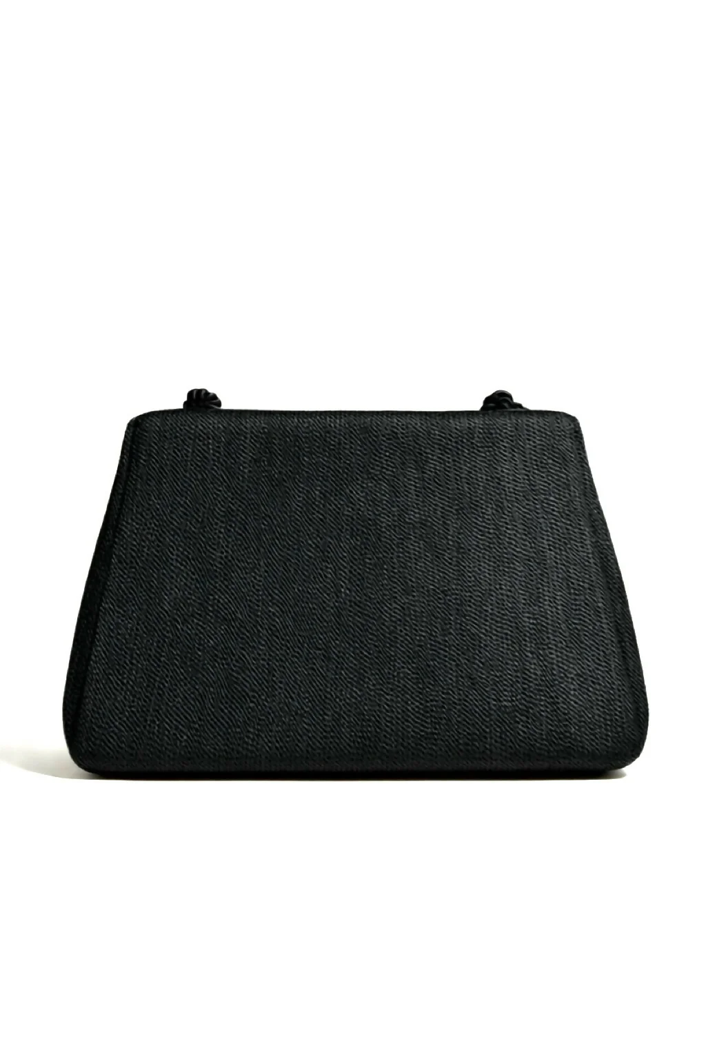 Rare Chanel 1997 Vintage Kelly Black Silk Rope Braided Flap Bag 24K Gold Hardware