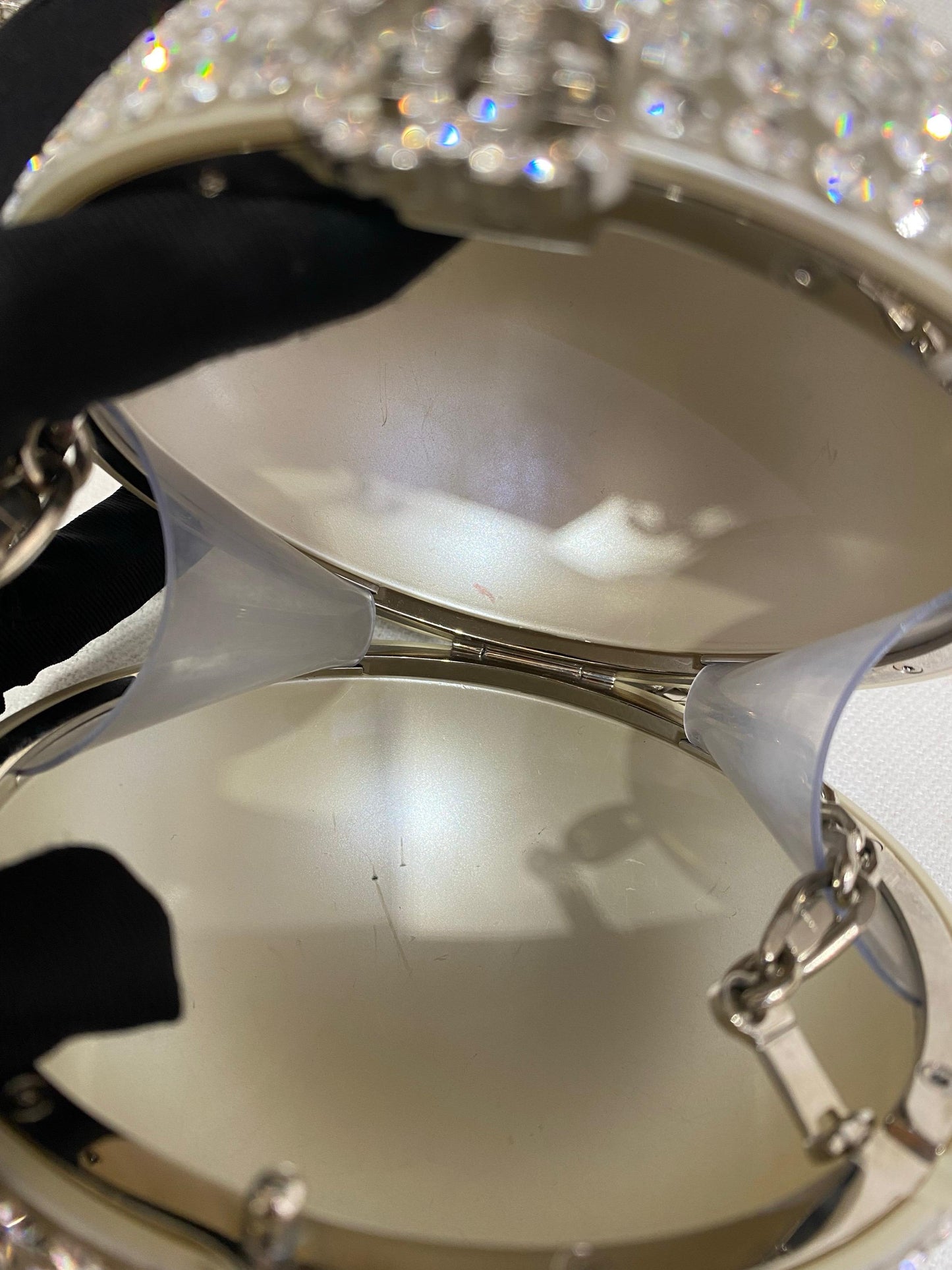 Chanel Runway Round Crystal Ball evening bag