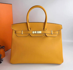 Hermès Birkin 35 Jaune Dor  Potiron Candy Epsom