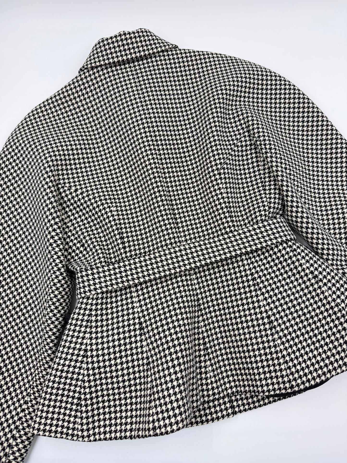 Christian Dior 2022 Houndstooth Wool Jacket — Black  White (FR 36)