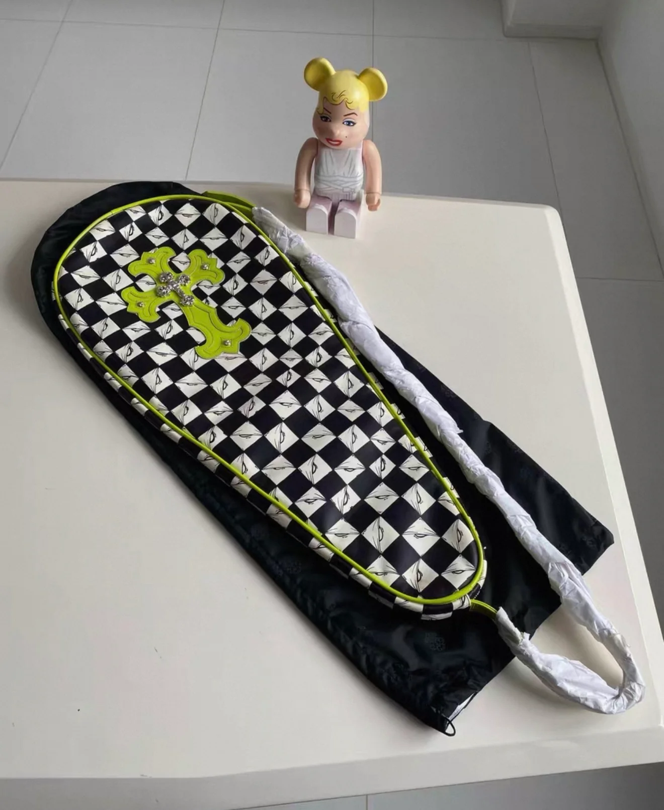 Chrome Hearts Matty boy 99 eyes Leather Tennis Case bag