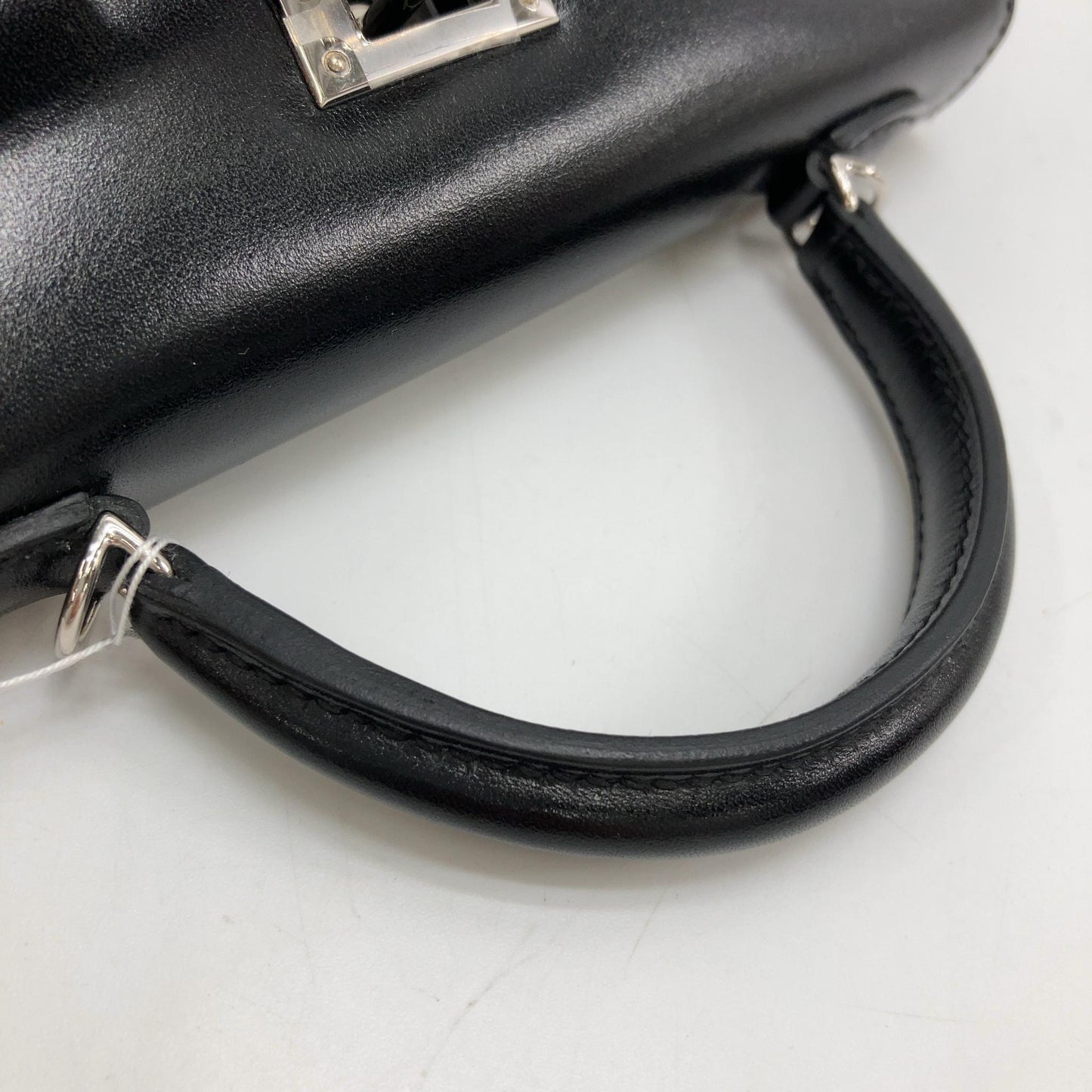 HERMÈS CLOUTÉ MINI KELLY 20 STUDDED BLACK BOX PALLADIUM HARDWARE