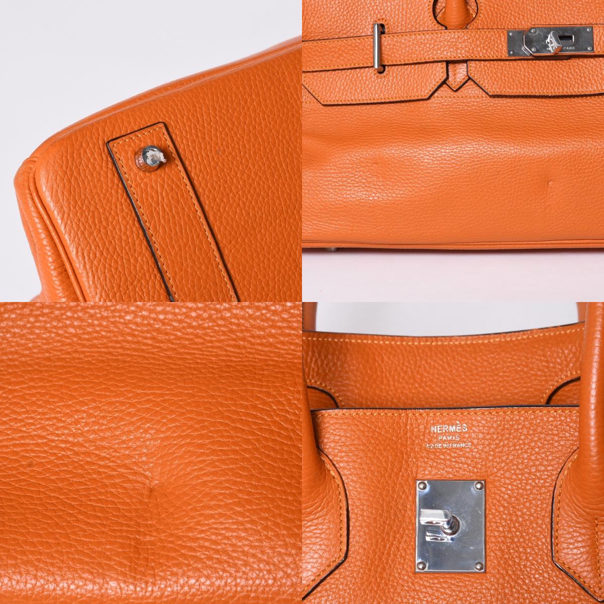 Hermes Birkin Shoulder JPG orange TC leather palladium hardware