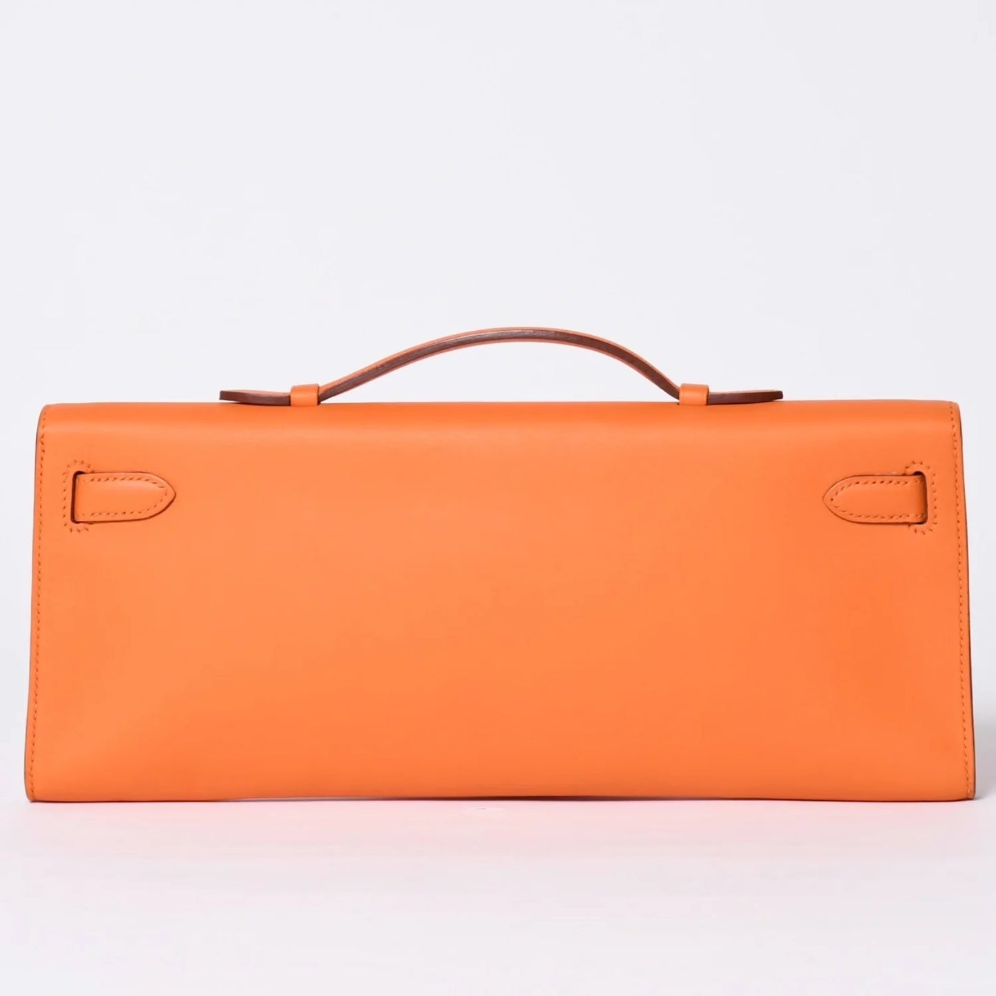 HERMES KELLY CUT orange swift leather palladium Hardware
