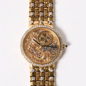 VACHERON CONSTANTIN Patrimony Skeleton Wristwatch 13508 Manual Wind Diamond