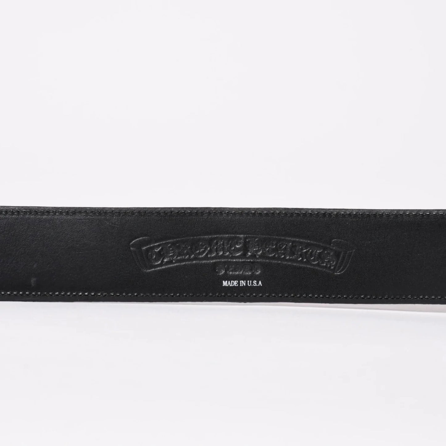 CHROME HEARTS Black Belt Multicolor cross silver hardware