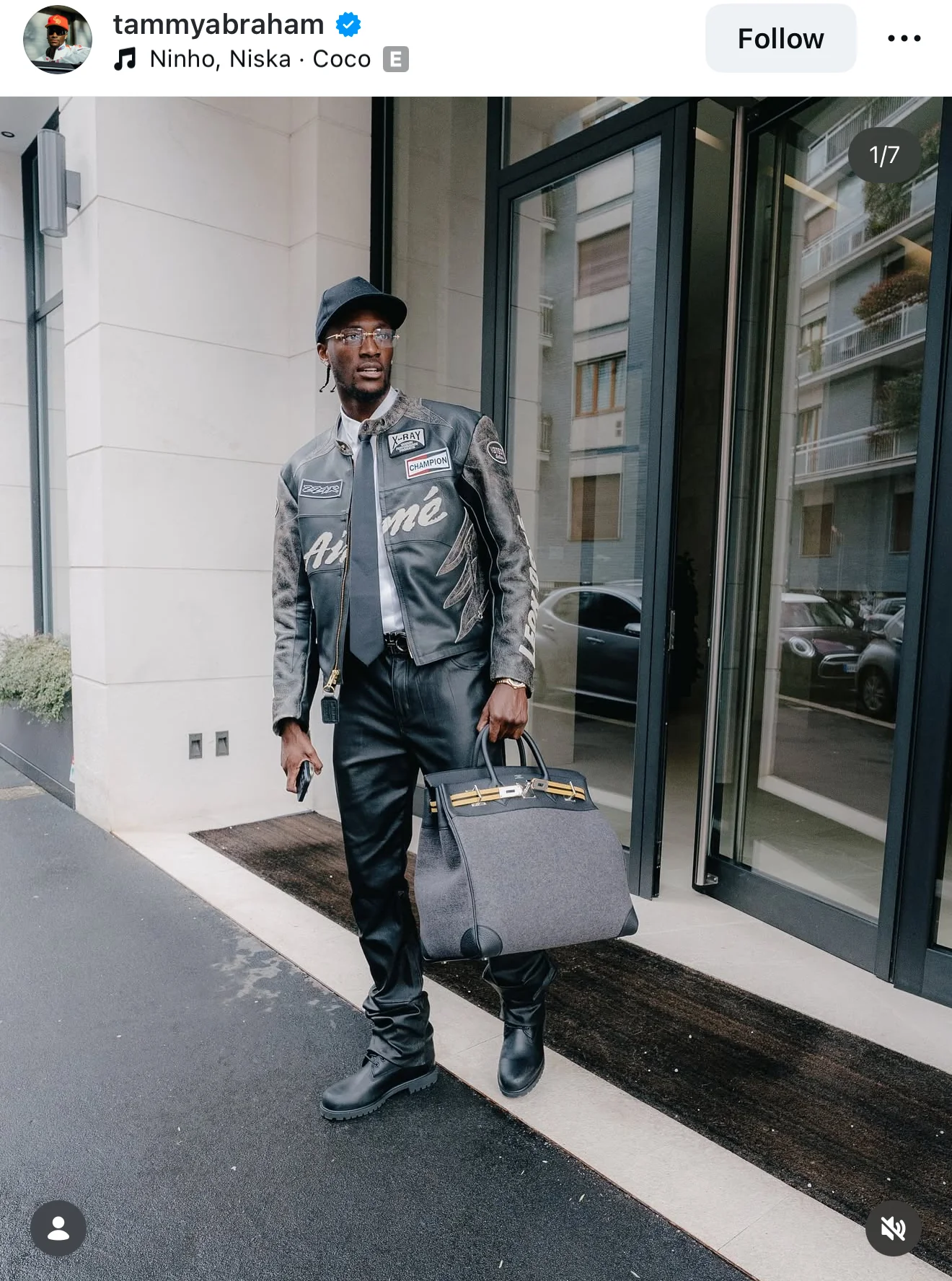 Aimé Leon Dore/ Vanson distressed Leather Moto Jacket - size M