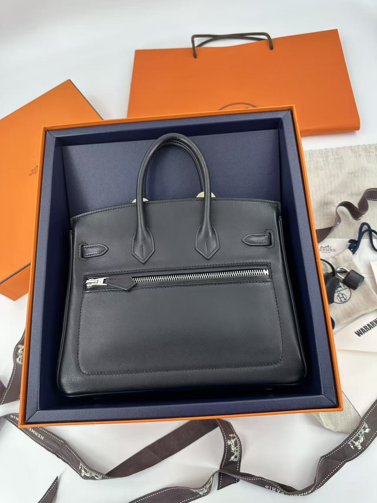 Hermes Rock Birkin 25 Black Volupto