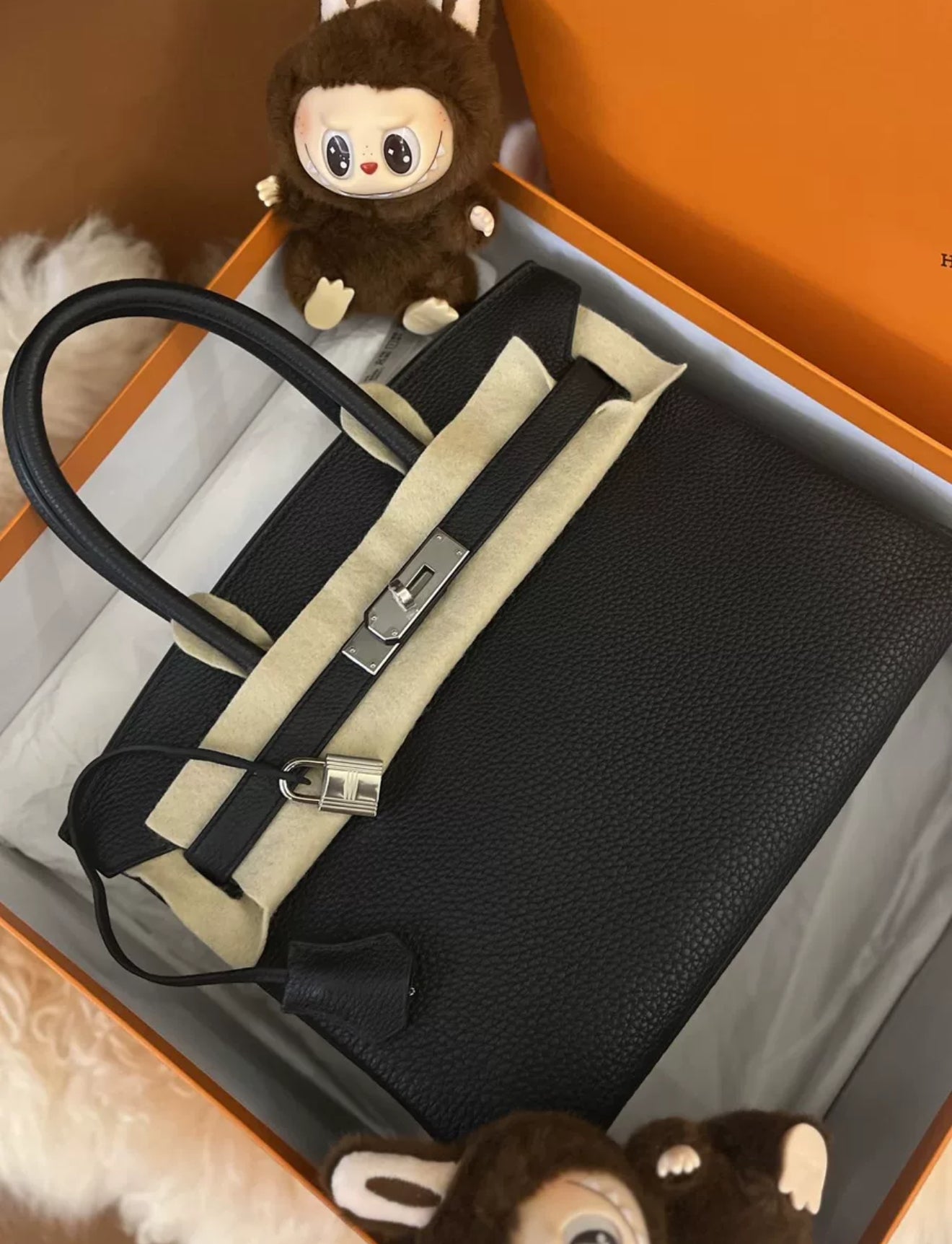 Hermès Birkin 30 Black Togo Leather Palladium Hardware