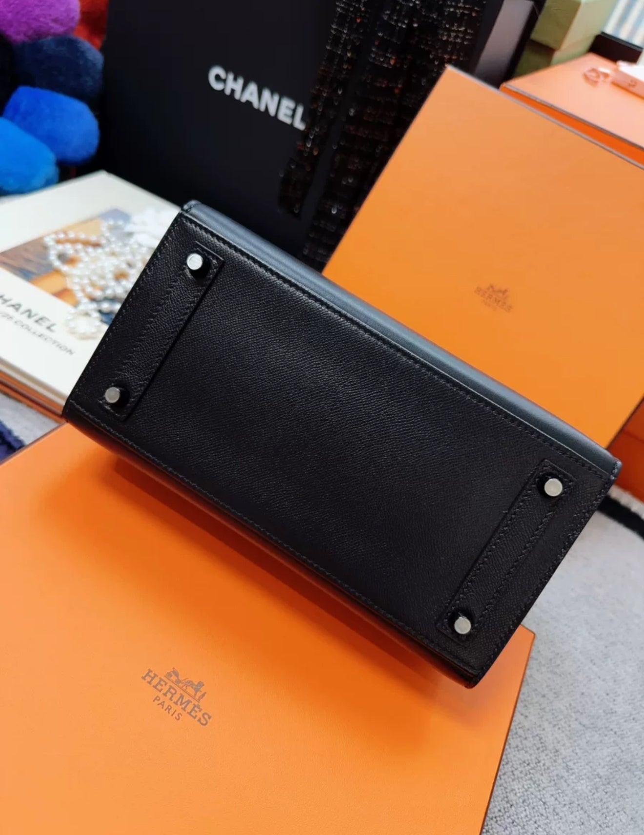 Hermès Night Sac Faubourg Birkin 20 SO BLACK Matte Alligator