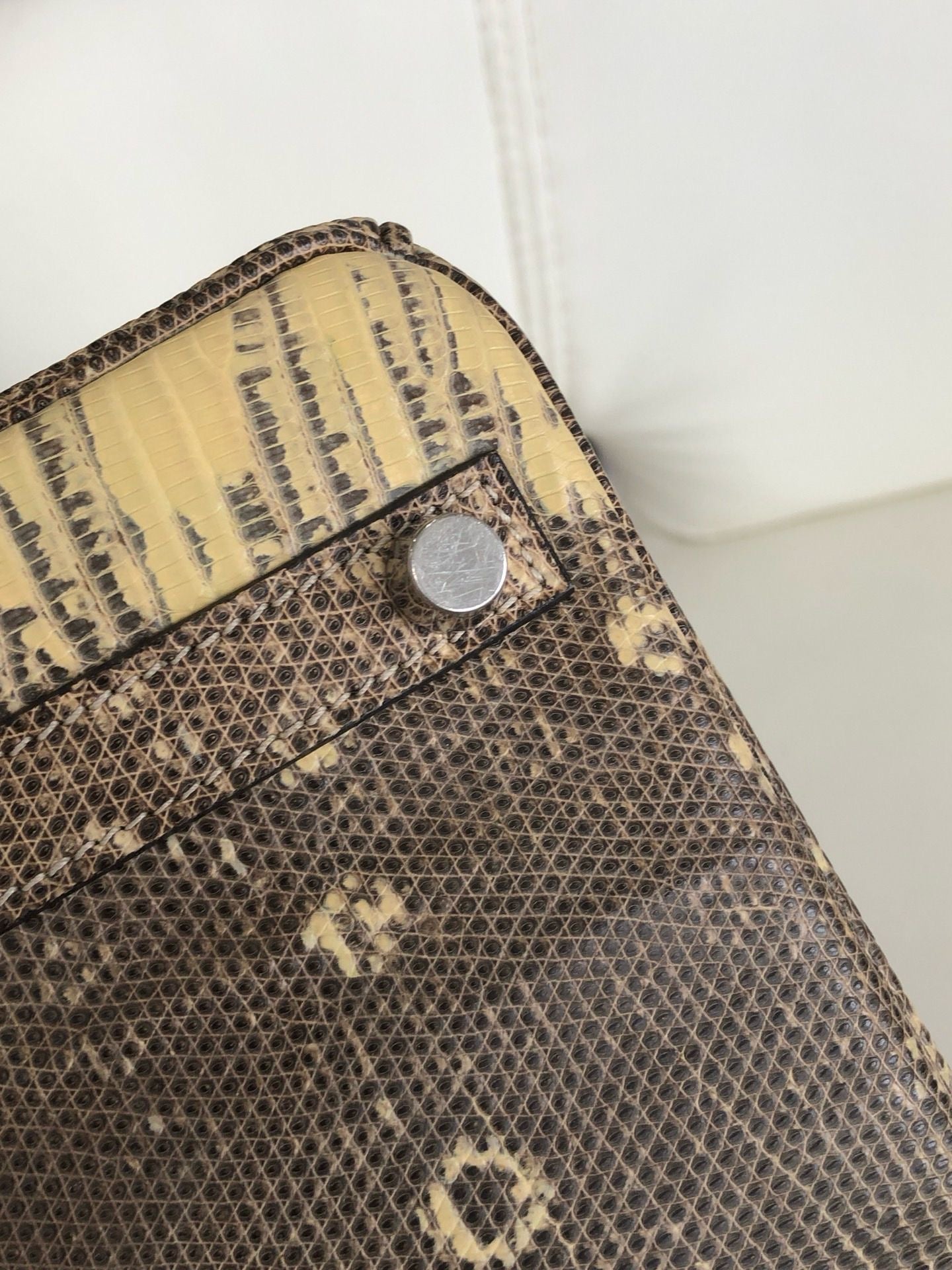 Hermès Birkin 25 Ombre Varanus Salvator Lizard Palladium Hardware