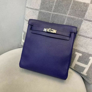 Hermès Kelly Ado Ink Blue with palladium hardware