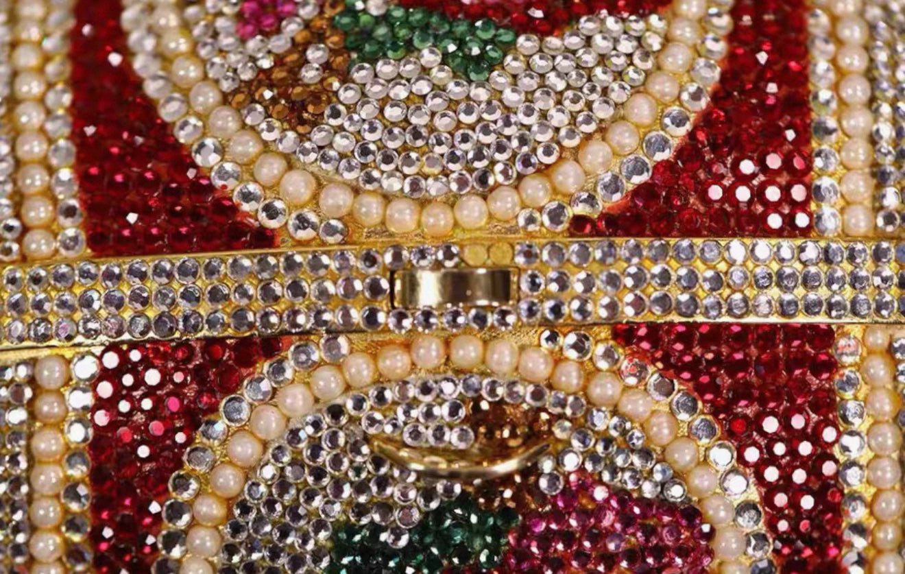 Judith Leiber Super Limited Edition Faberge Egg Crystal Evening Bag Minaudières