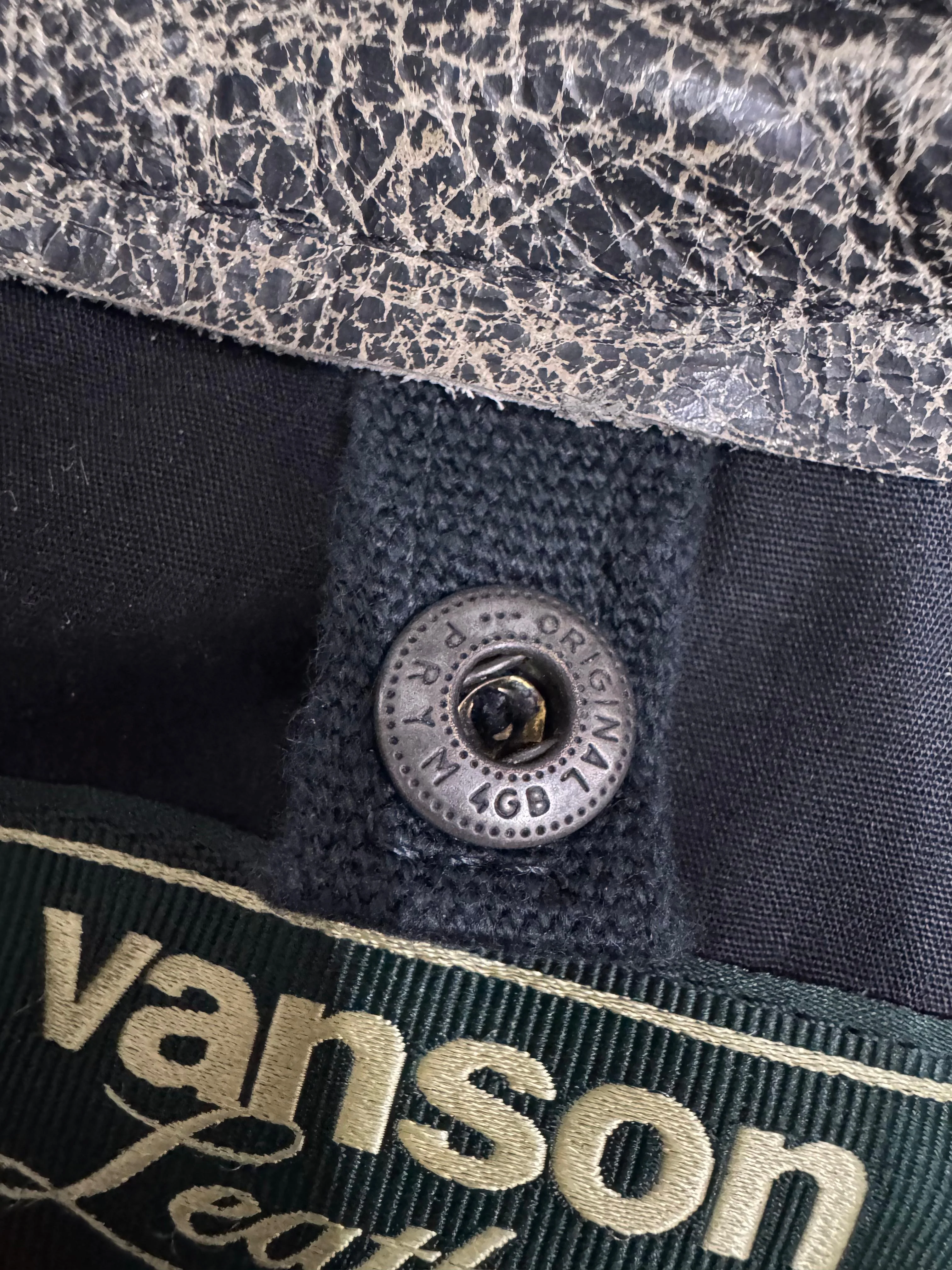 Aimé Leon Dore/ Vanson distressed Leather Moto Jacket - size M