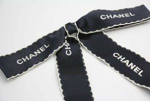Chanel Vintage 1981-85 Silk Bow Long Ribbon Brooch