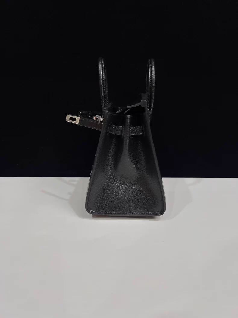 Hermès 20cm Birkin Sellier Disco Chèvre Leather Palladium Hardware