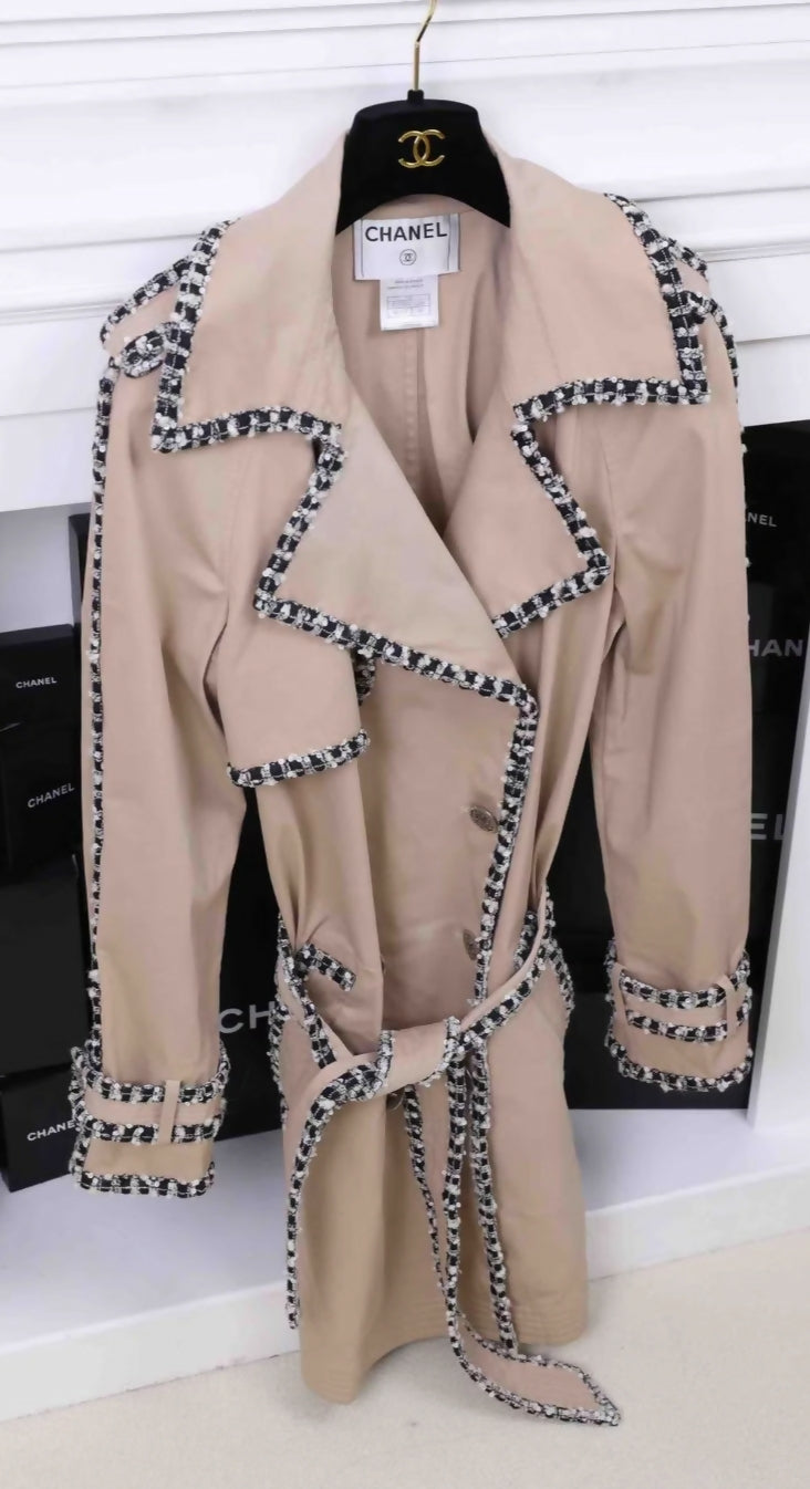 Chanel trench coat jacket