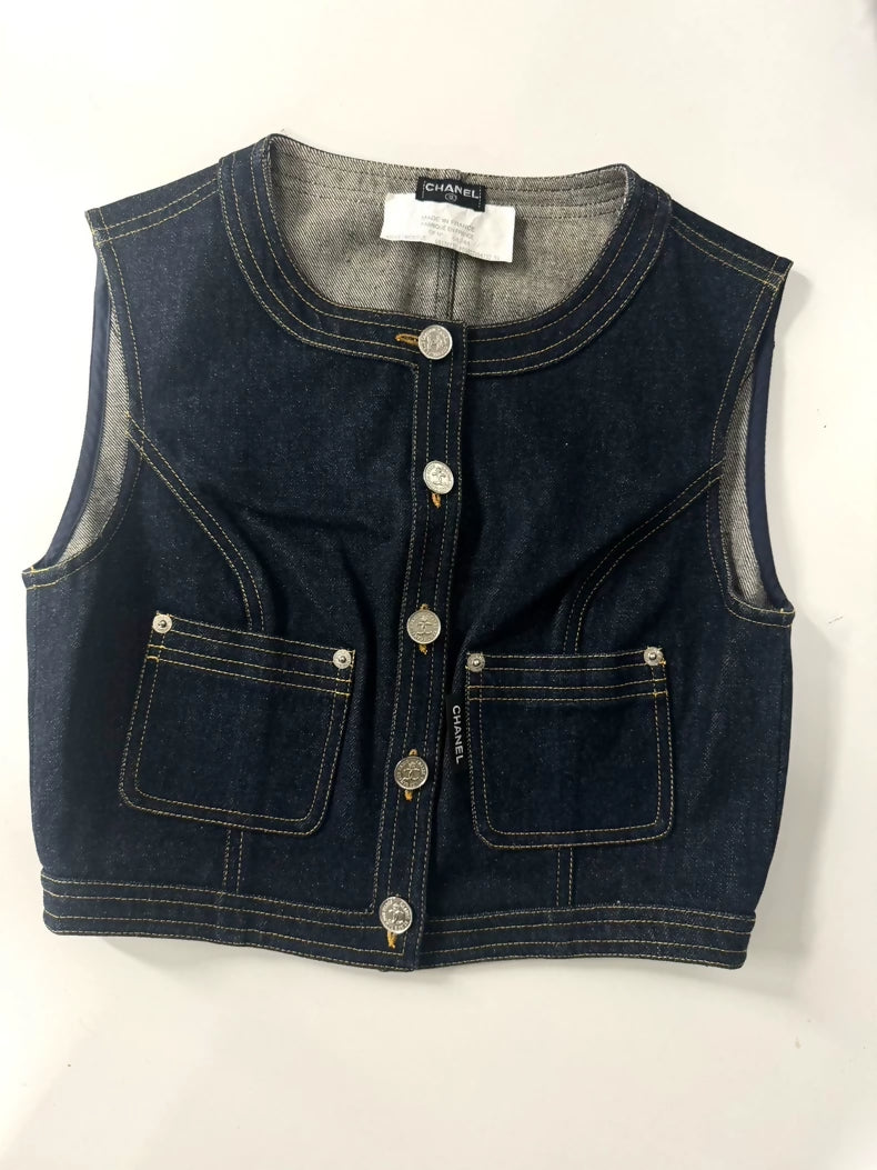 Chanel Vintage 97P denim vest
