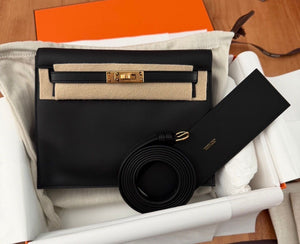 Hermes Kelly Danse Black Swift Gold hardware