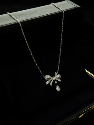 Graff Tildas Bow Diamond Pendant Necklace