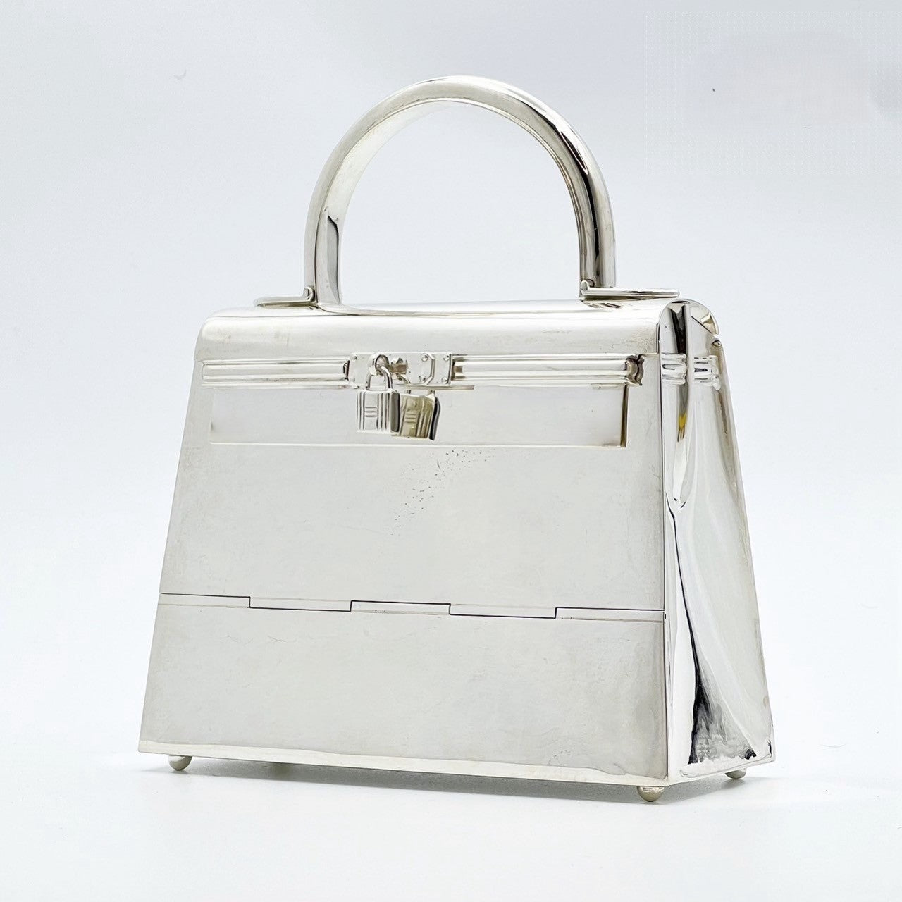 Ultra-Rare Hermes Kelly 15 Bag Sterling Silver Vintage Limited Edition Chaine D’Ancre Strap