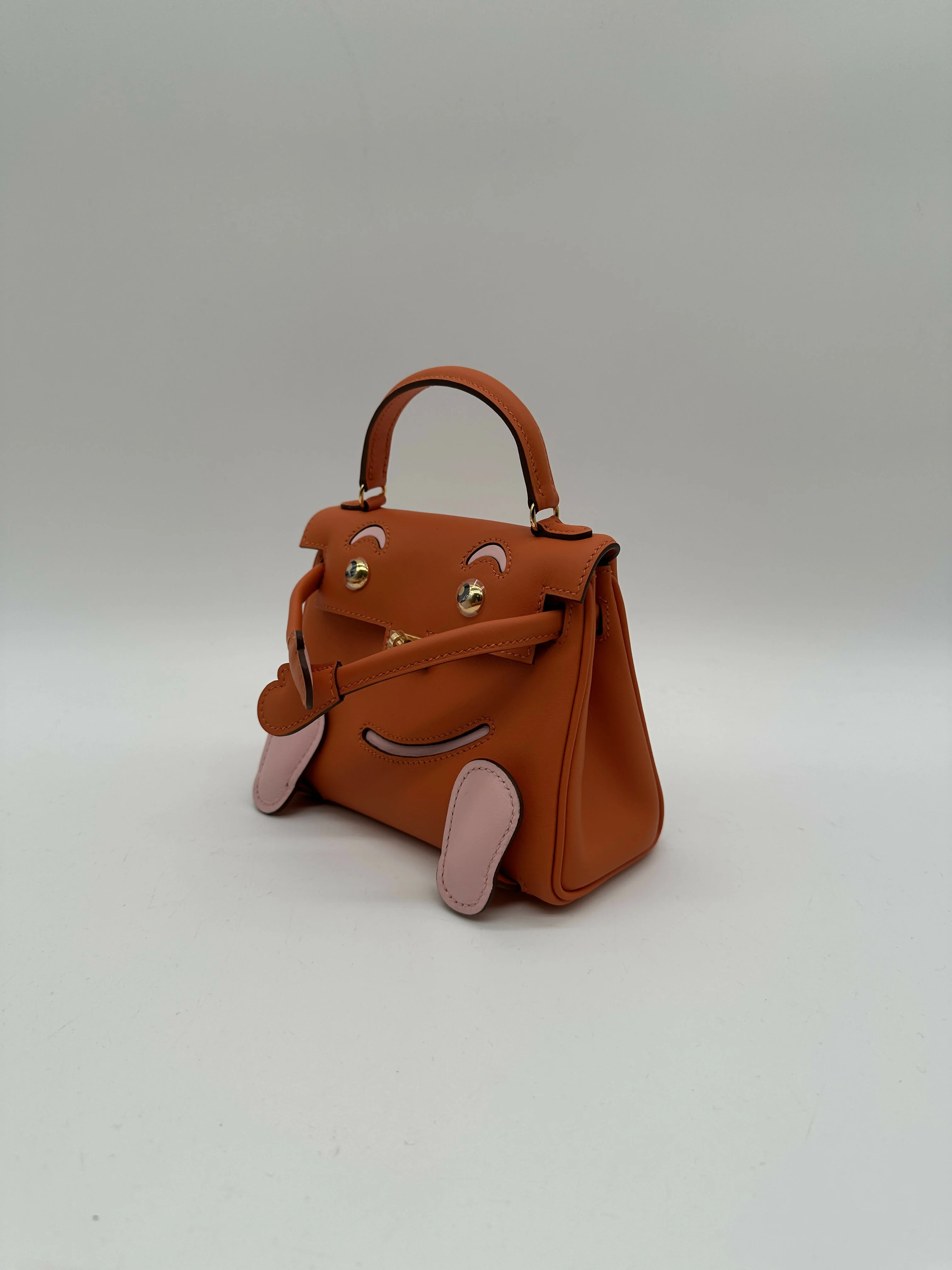 Hermès Kelly Doll Orange / Rose Sakura PHW W 2026