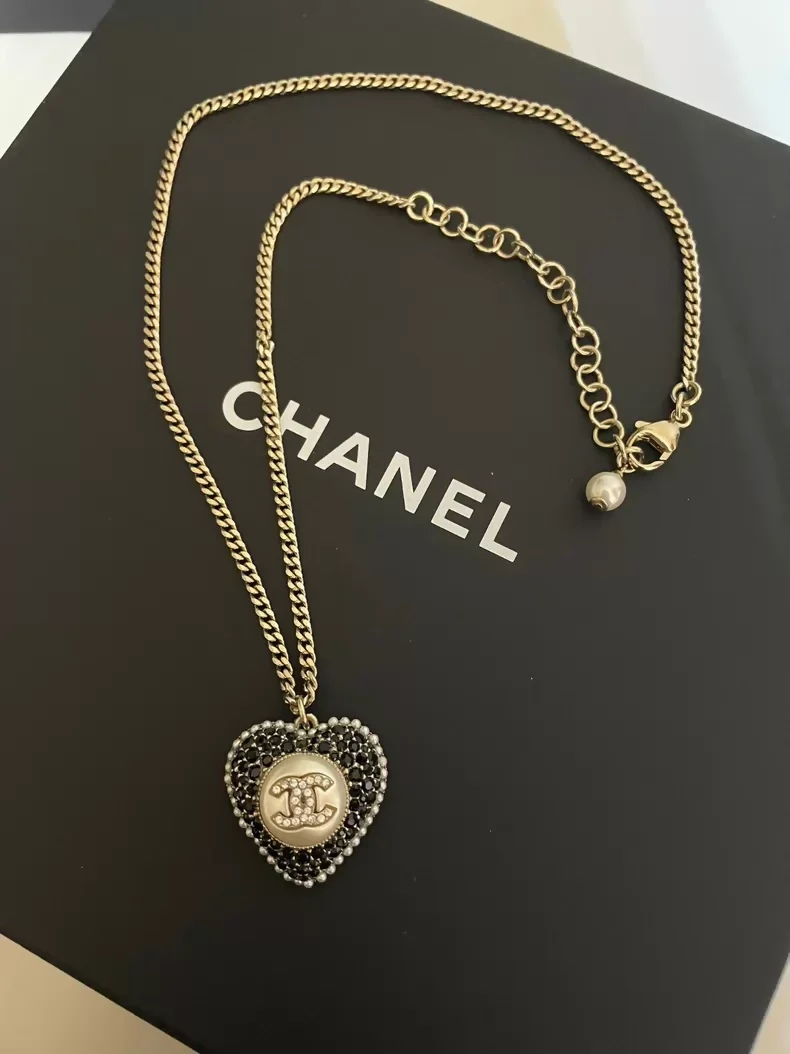 Chanel heart-shaped necklace