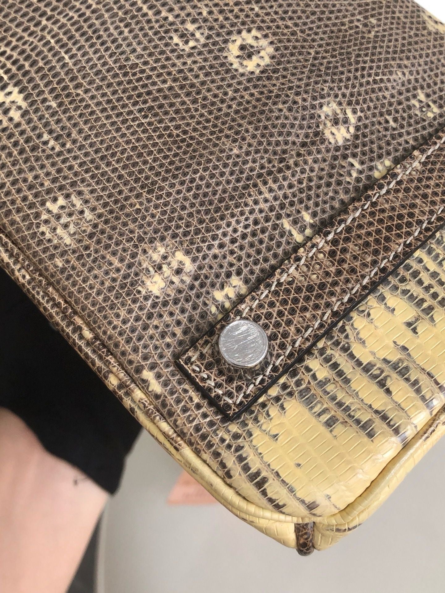 Hermès Birkin 25 Ombre Varanus Salvator Lizard Palladium Hardware