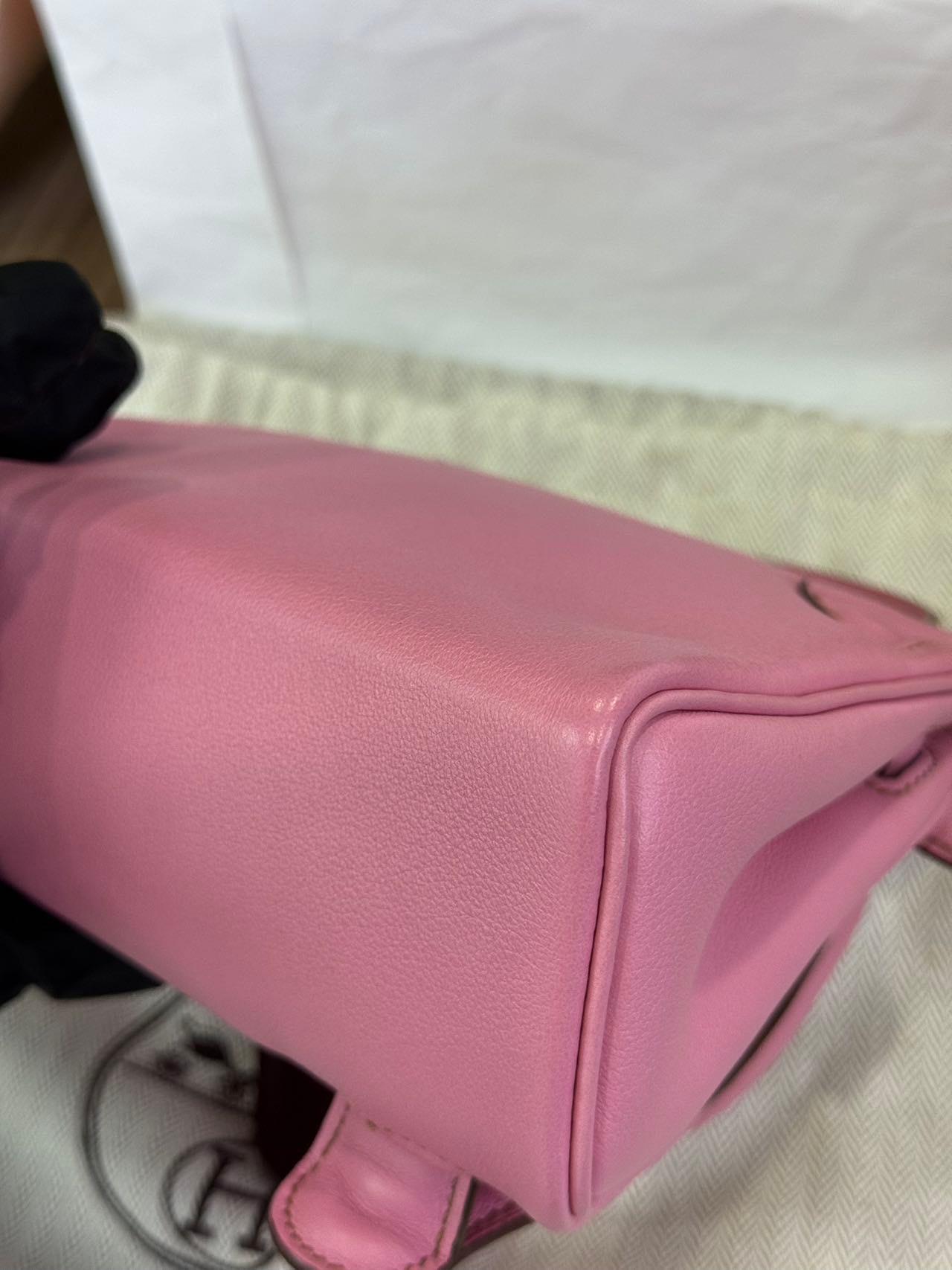 Rare Hermès Kelly Doll Pink Bubblegum Swift Leather Palladium Hardware