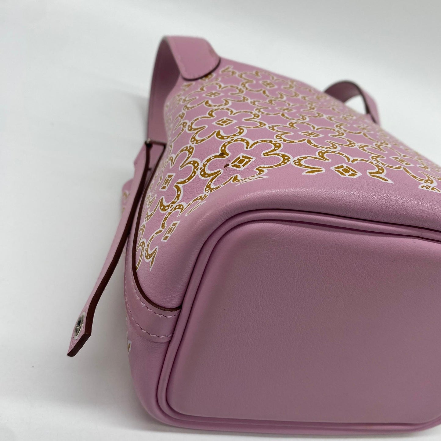 HERMÈS LUCKY DAISY MICRO PICOTIN 14, SWIFT, MAUVE SYLVESTRE