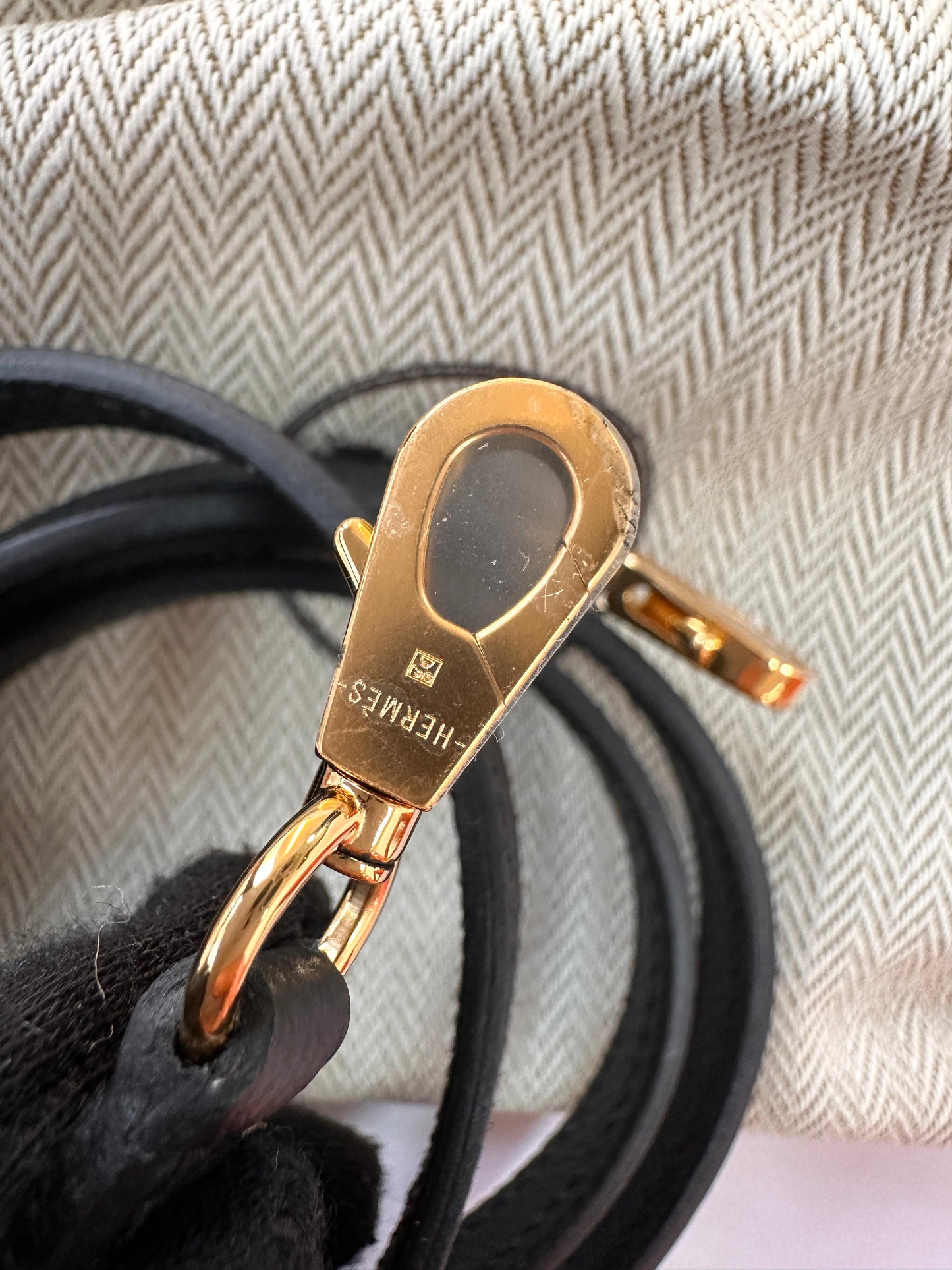 Hermès Kelly Black Epsom Mini Gold Hardware