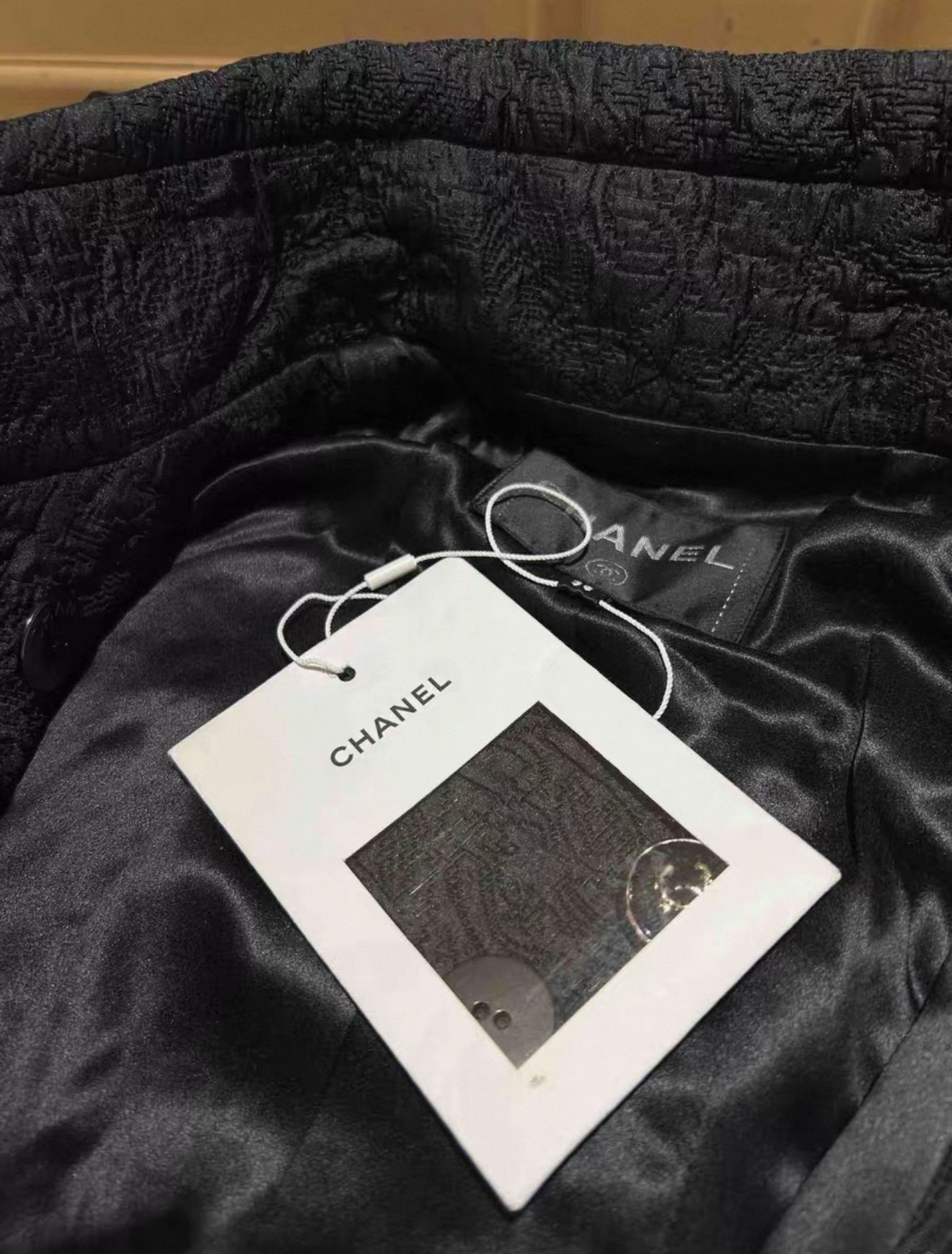 Rare Chanel 2021 Black Long Coat/Dress 38
