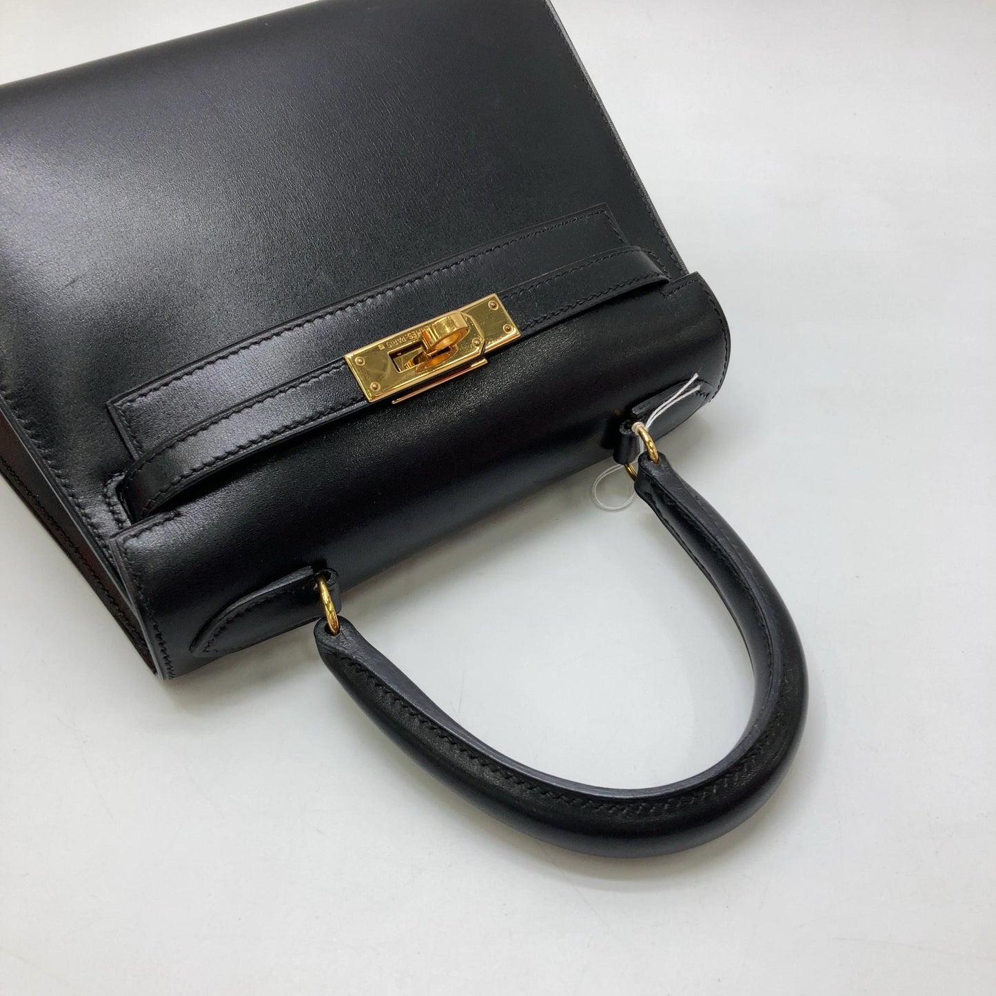 Hermès Vintage Mini Kelly 20cm Black Box Calf Leather
