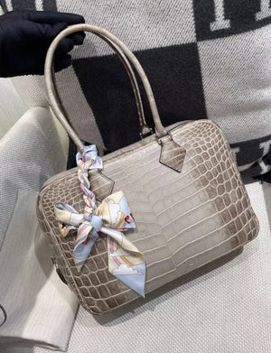 Hermes Plume 28 Bag Gris Cendre Himalaya Gray Very Rare