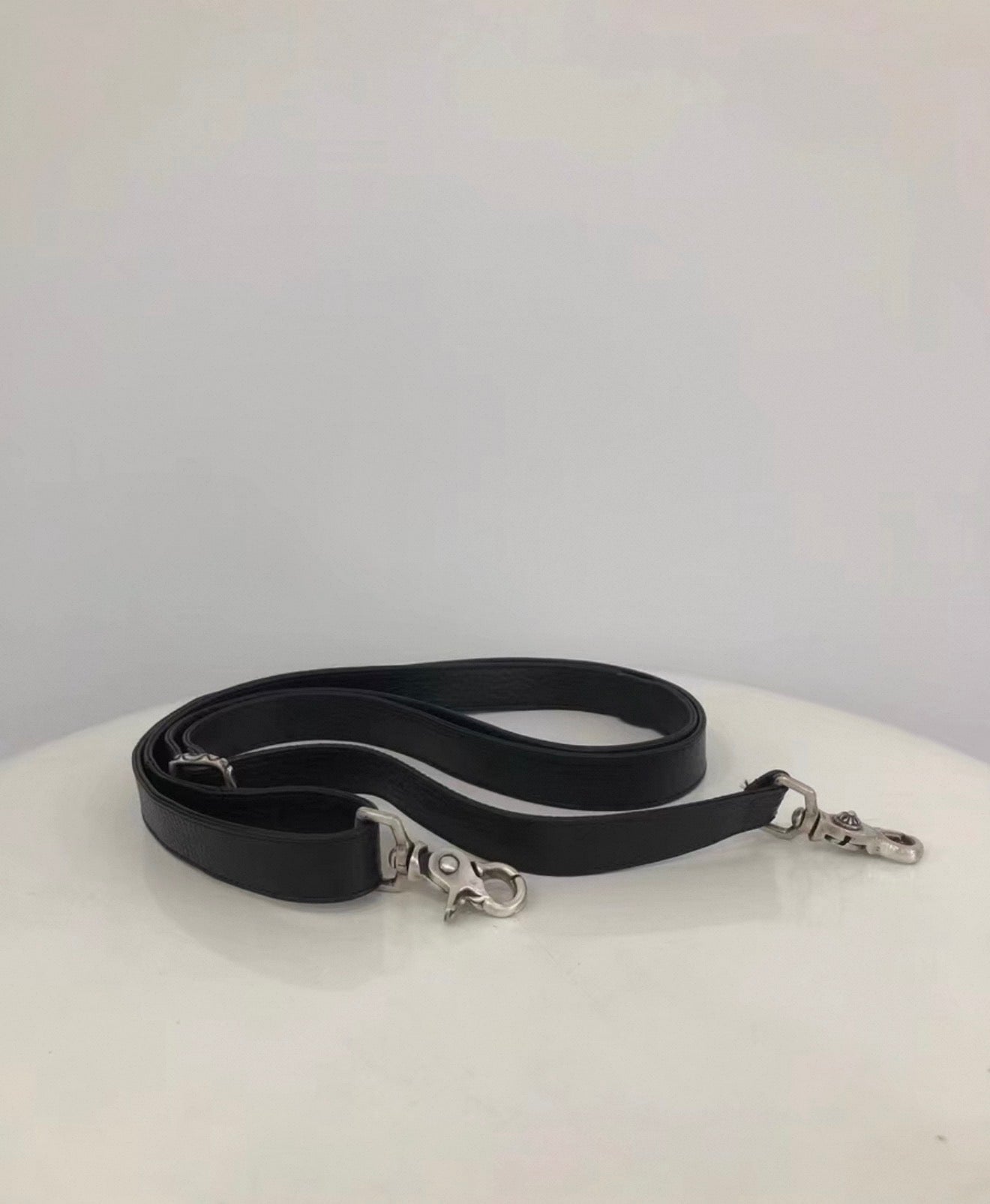 Chrome Heart Black disc round bag