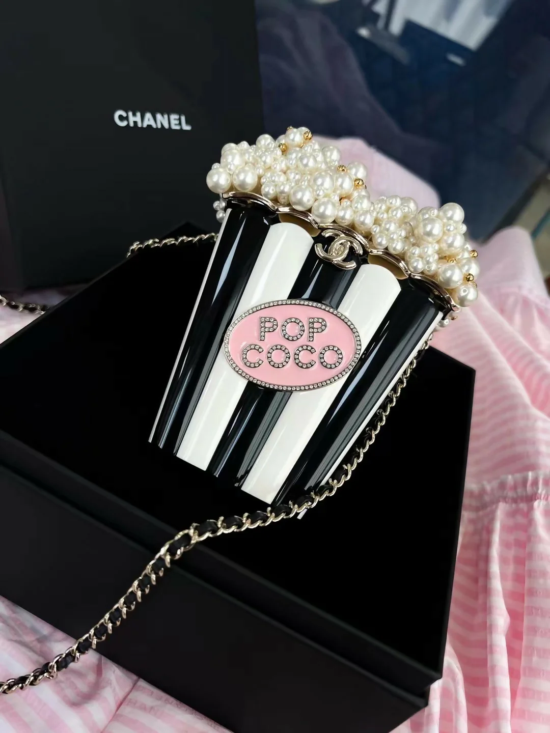 Chanel 2024 popcorn minaudière bag