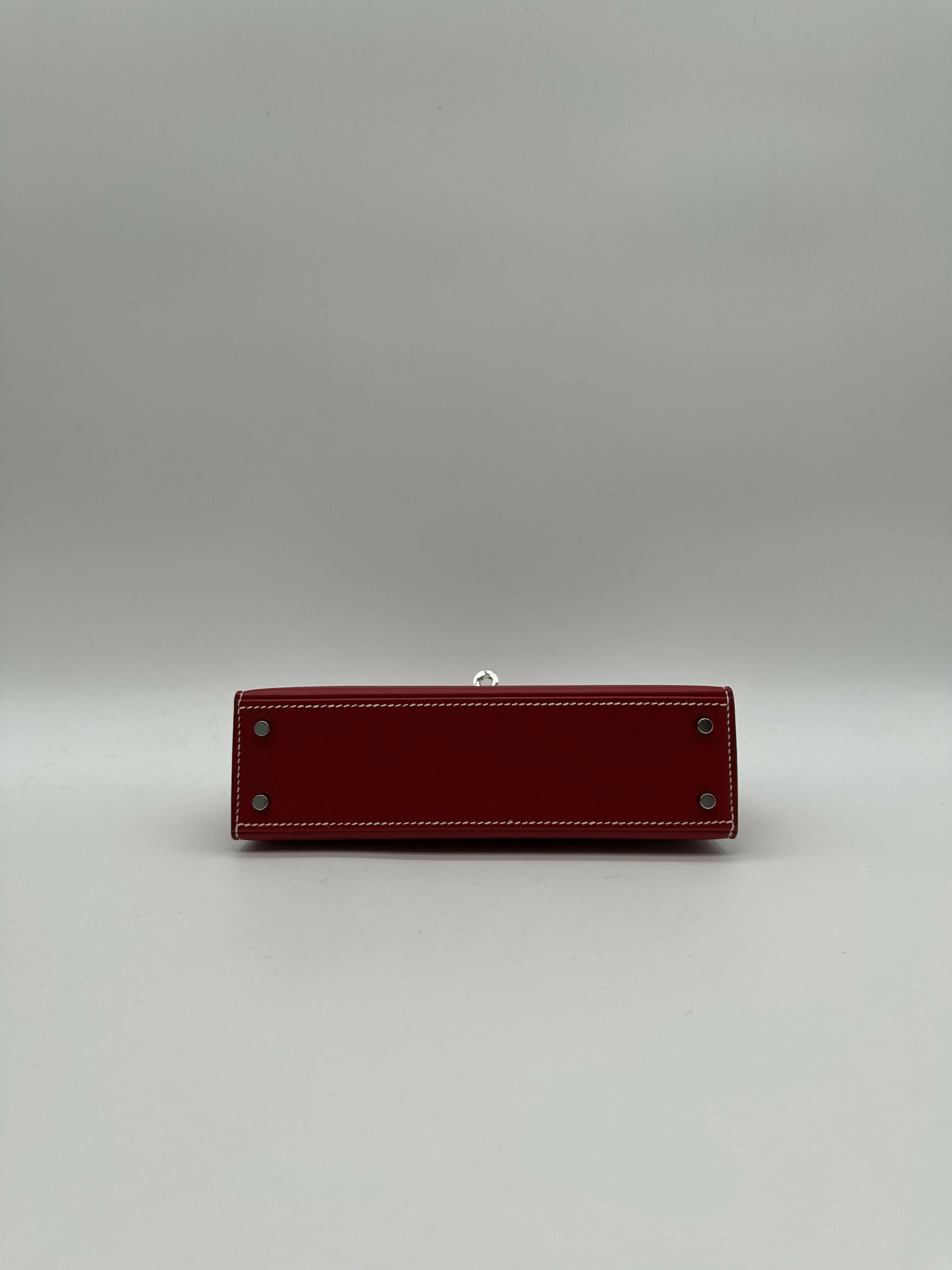 Hermès Kelly 20 Rouge Piment Box PHW K