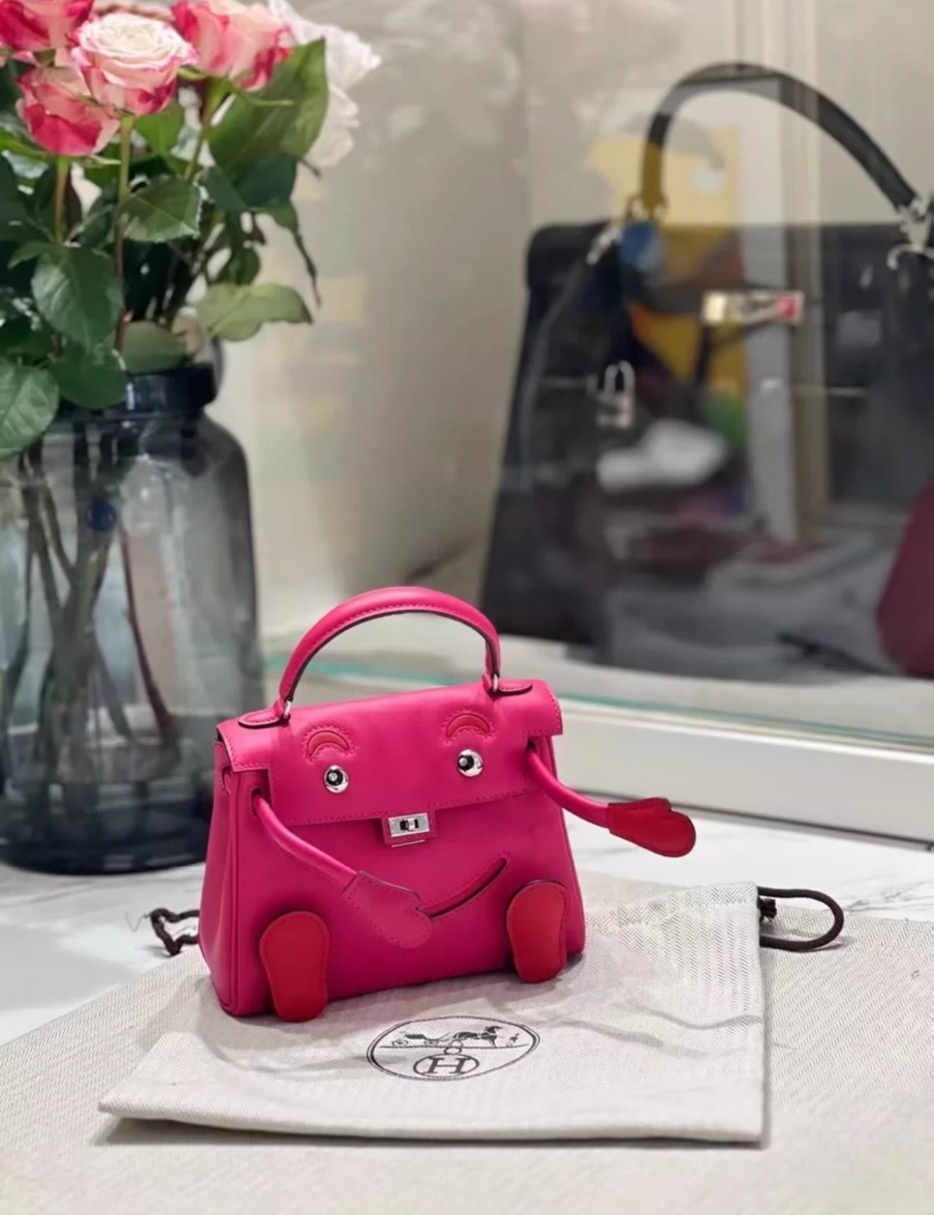 Hermes Kelly doll Mexican Pink Red brand new complete set
