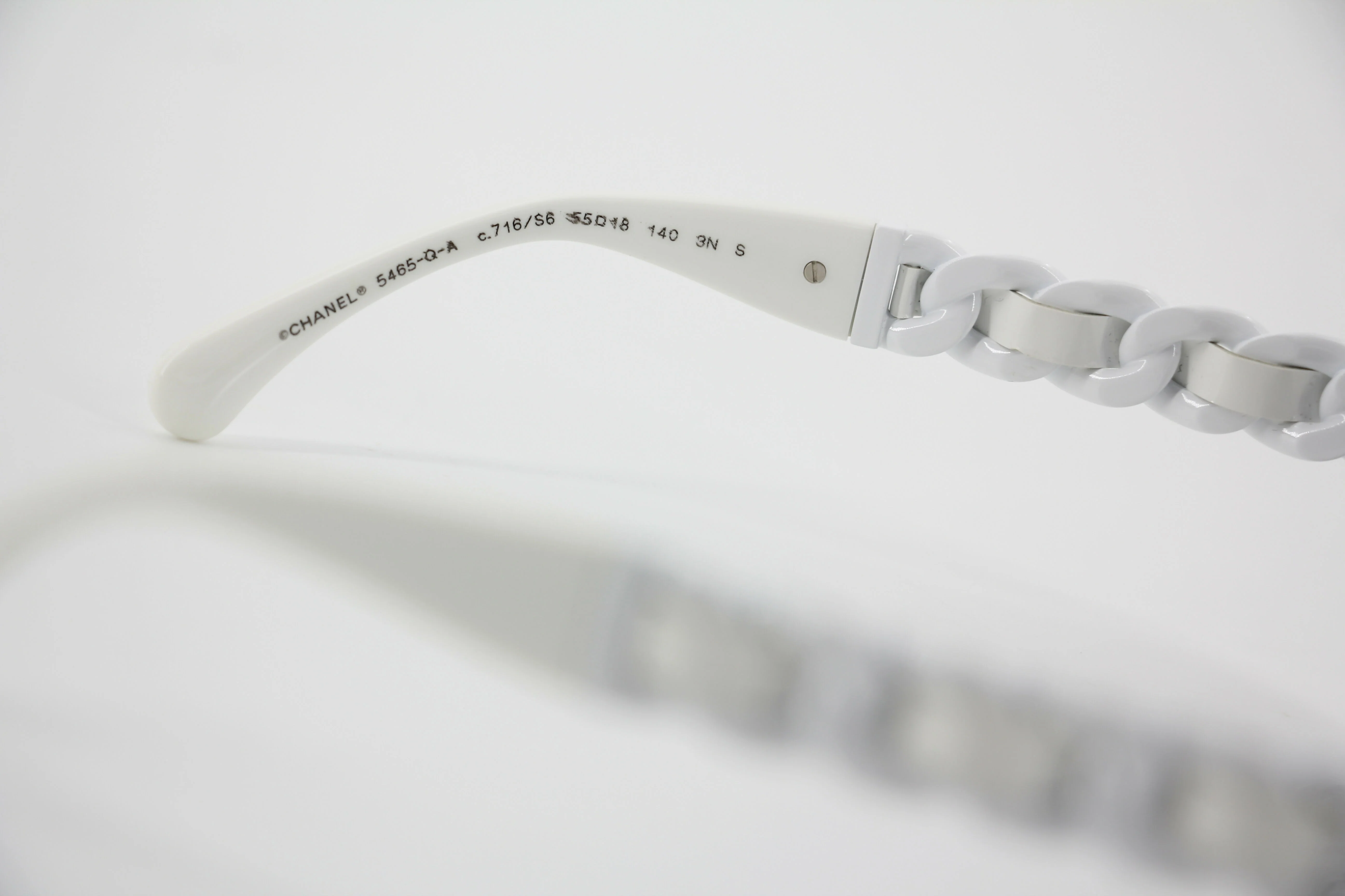 Chanel 2022 Resin White Sunglasses Model 5465QA 716/S6