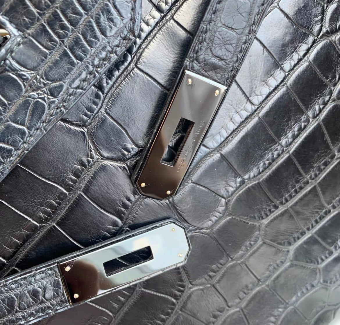 Hermès Birkin 35 SO BLACK Matte Alligator Black PVD Hardware