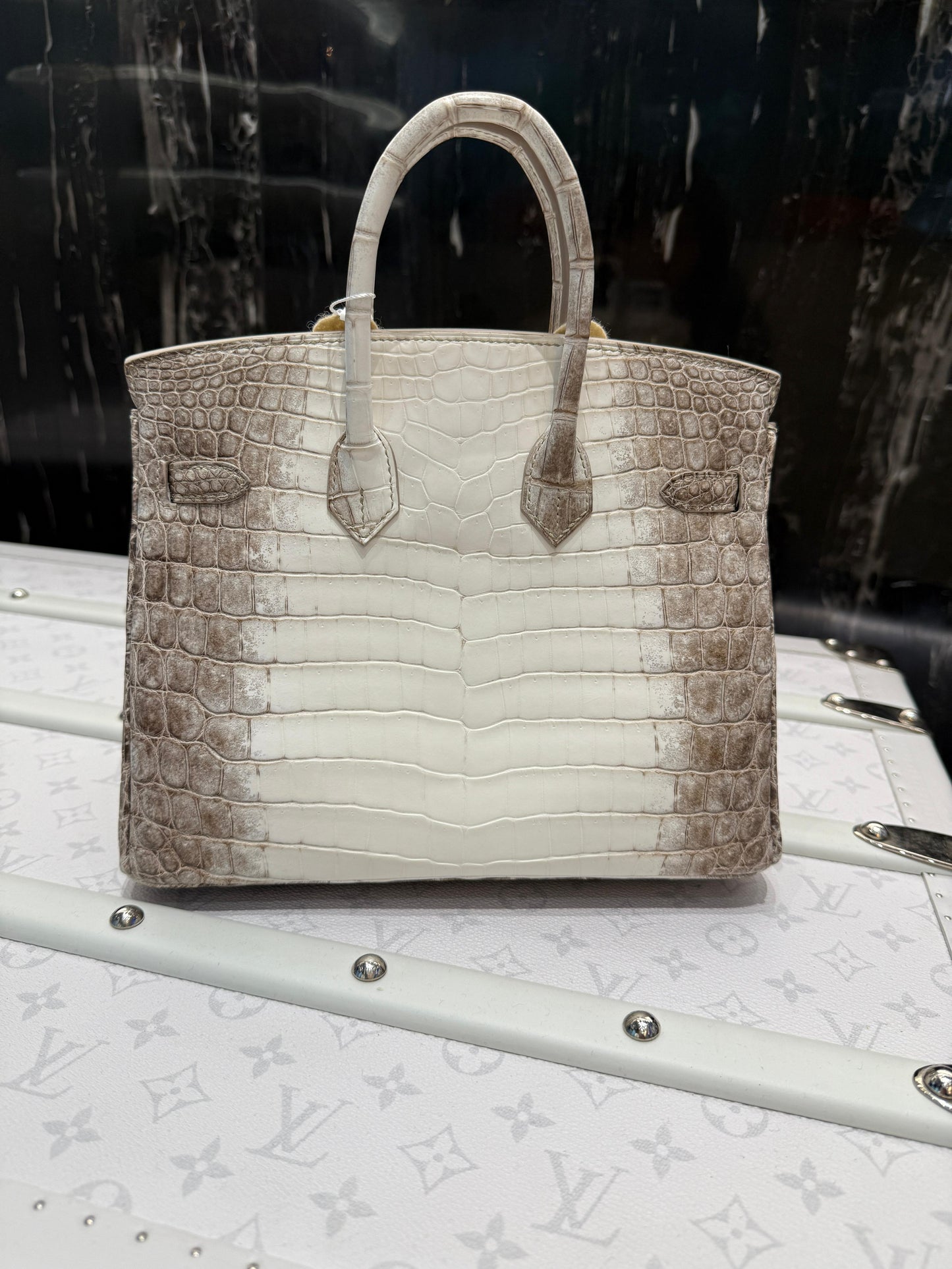 Hermès Birkin 25 Himalaya Niloticus Crocodile Gold Diamond Hardware