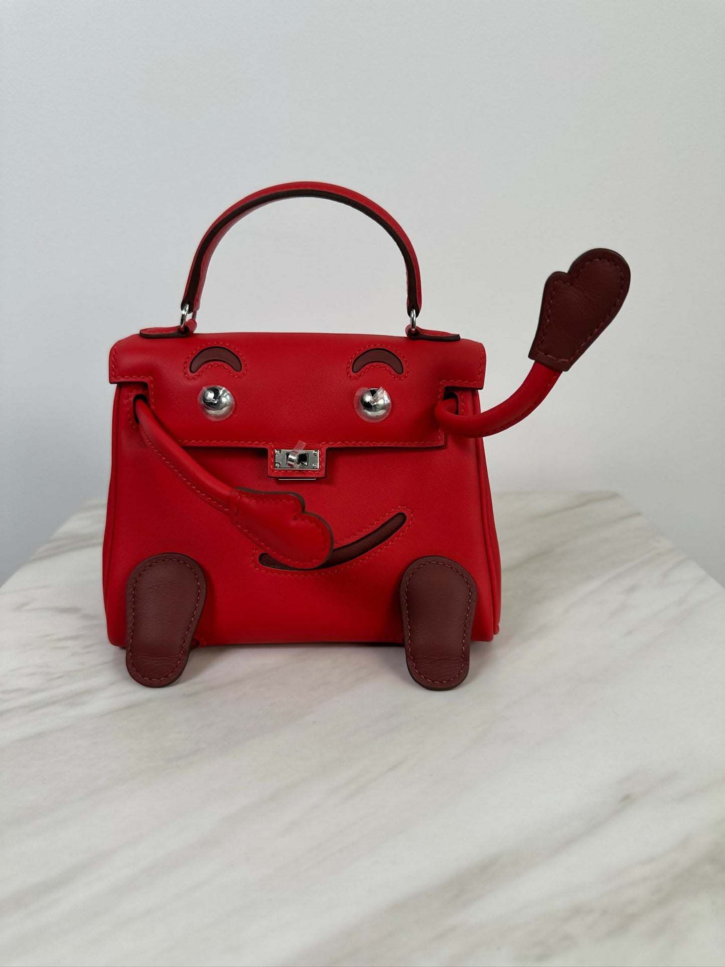Hermès Kelly Doll Rouge Radieux Swift PHW K