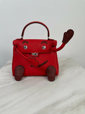 Hermès Kelly Doll Rouge Radieux Swift PHW K