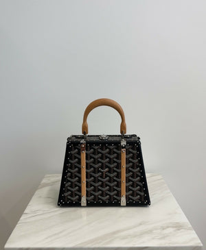 Goyard Saïgon Mini Trunk Bag Black PHW