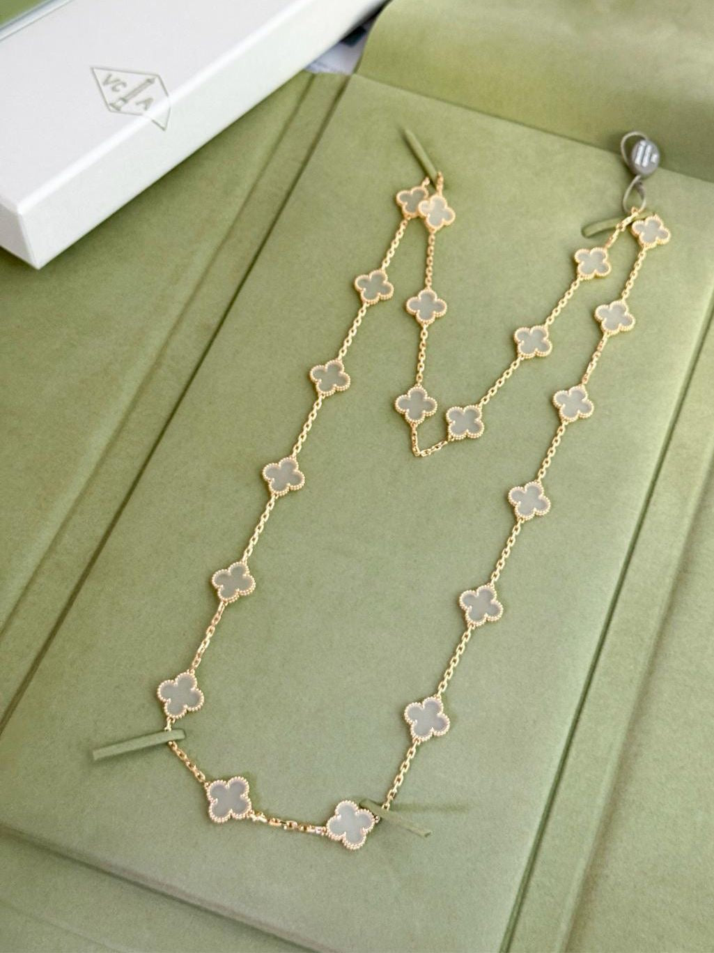 Van Cleef Arpels Alhambra Limited Edition 20-Motif Necklace in Yellow Gold