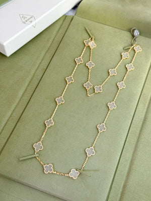 Van Cleef  Arpels Alhambra Limited Edition 20-Motif Necklace in Yellow Gold