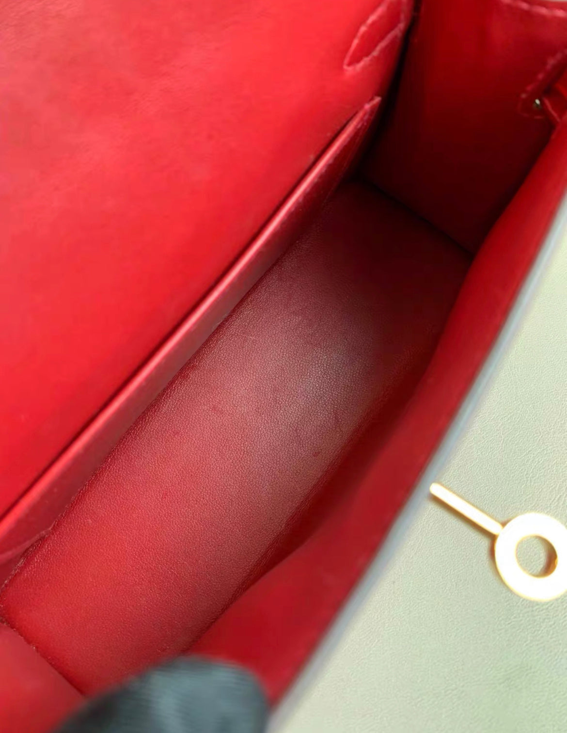 Hermès Mini Kelly Braise Shiny Crocodile Gold Hardware