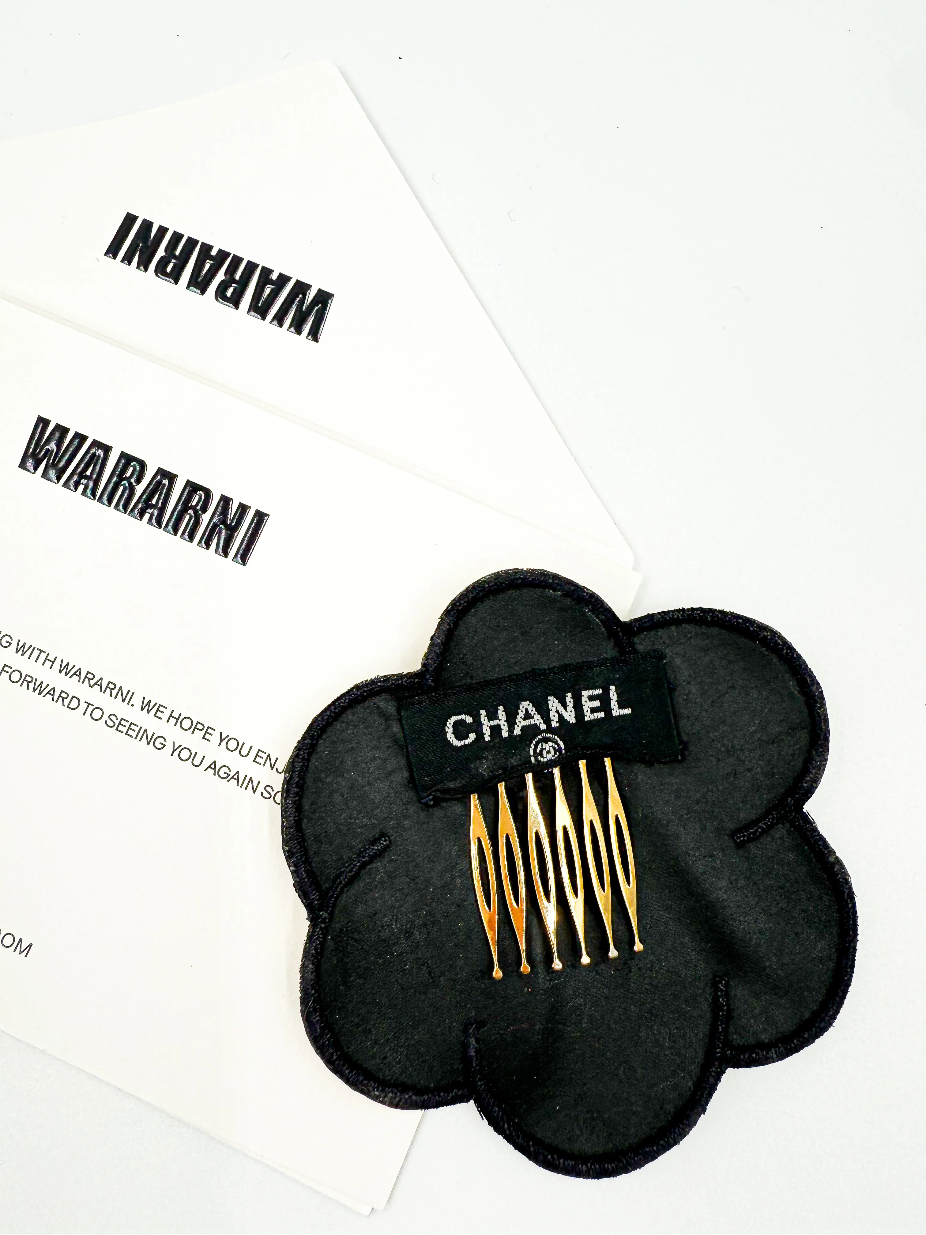 Chanel Spring/Summer 1995 “Barbie Collection” Yellow Camellia Hair Accessory