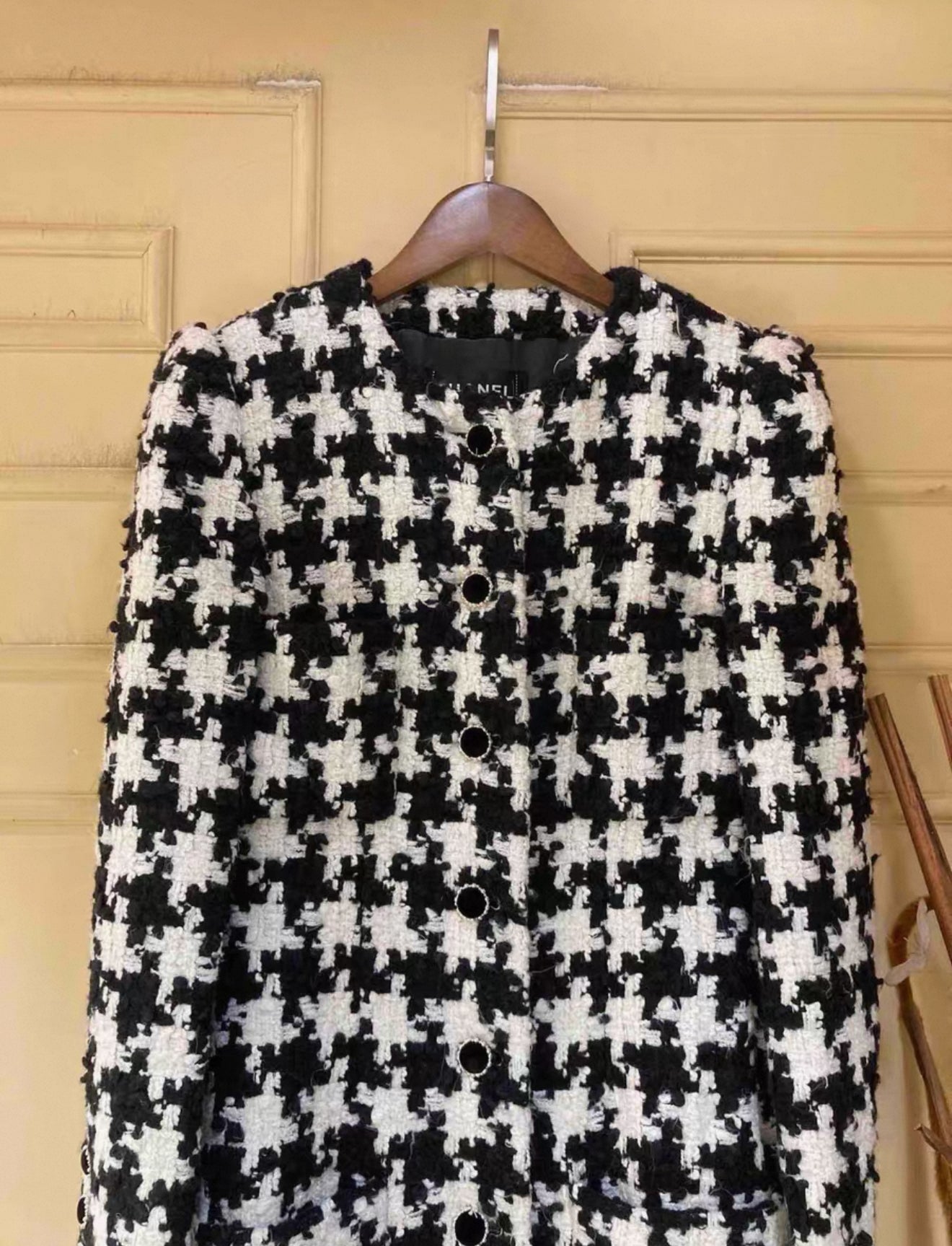 Rare Chanel 2021 Black  White Long Coat/Dress 40