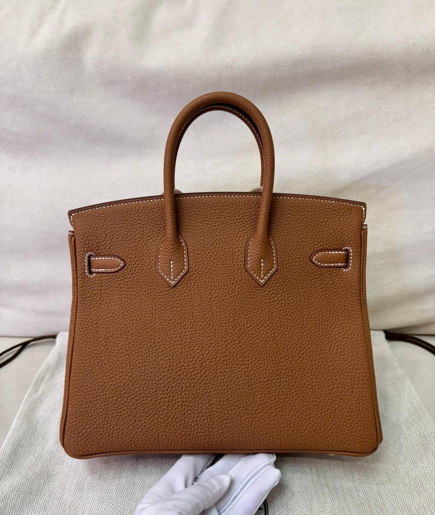 Hermès Birkin 25 Gold Togo Leather Gold Hardware
